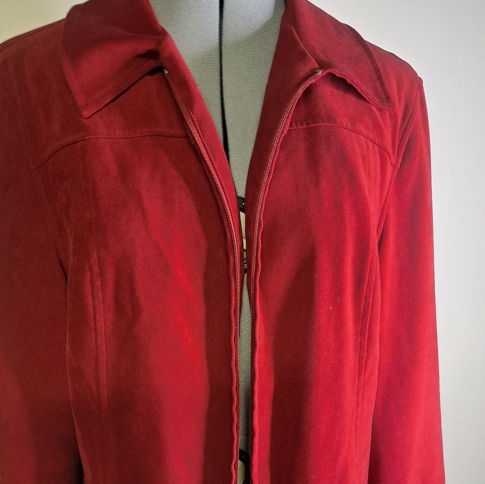 Casual Corner Deep Red Colored Women's Blazer Size 8